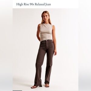 High Rise Relaxed 90s Style Jeans